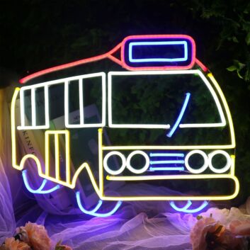 Food Truck LED Neon Sign Colorful Street Food Truck Neon Wall Decor for Food Truck Business Restaurant and Cafe