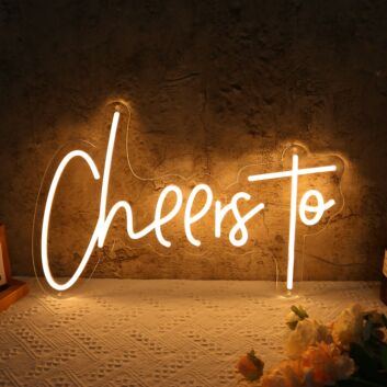 Cheers to LED-Neonschild für Bar und Party