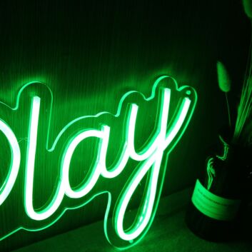 Play LED-Neonschild Gaming Wohnzimmer