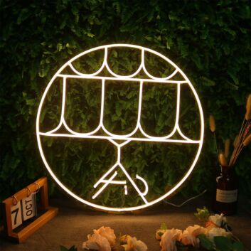 Modernes LED Neonschild abstrakte Lippen Illustration stilvolle Neon Wanddekoration im zeitgenössischen Design