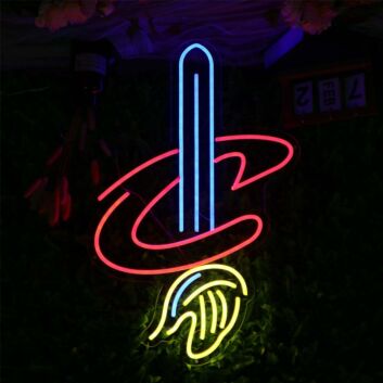 LED Neonschild Zauberhut mit Hand Symbol modernes Neon Wandlicht für Wohnzimmer oder Bar