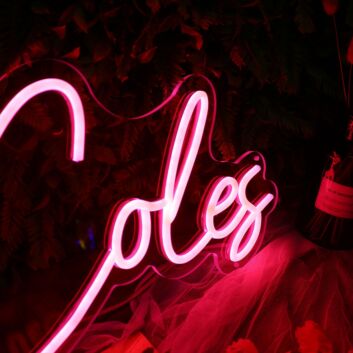 The Coles LED-Neonschild für Hochzeit Feier
