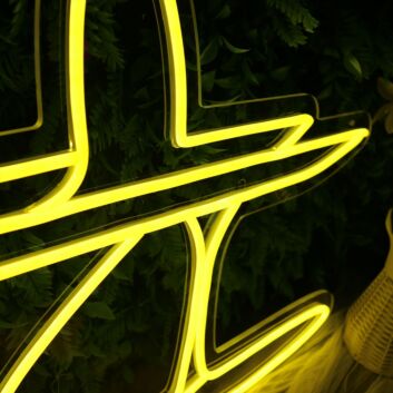 Flugzeug LED Neonschild Moderne Neon Wanddekoration für Kinderzimmer Schlafzimmer Wohnzimmer Büro und kreative Räume