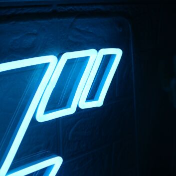 LED Neonschild Blitz modernes Neon Wandlicht für Wohnzimmer Büro oder Dekoration