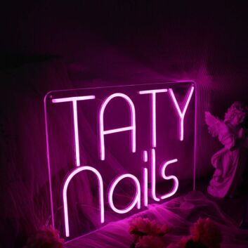 TATY Nails LED-Neonschild für Nagelstudio oder Schaufenster