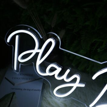 Play B Sharp LED-Neonschild Musikstudio Wohnzimmer