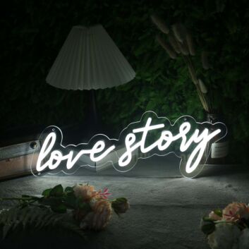 love story LED-Neonschild für Hochzeit und Wohnzimmer