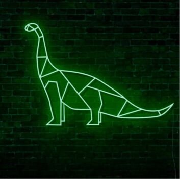 Geometrisches Dinosaurier Neon LED Neonschild