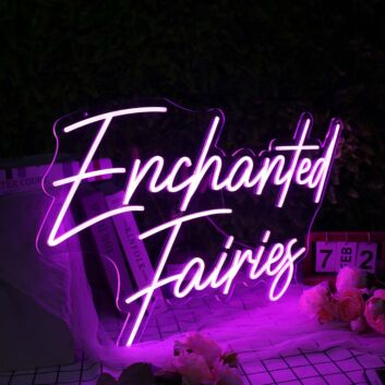 Enchanted Fairies LED-Neonschild für Kinderzimmer oder Party