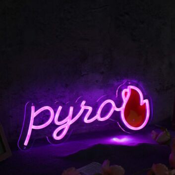 pyro LED-Neonschild für Gaming Bar