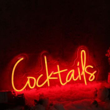 Cocktails LED Neonschild für Bar und Lounge