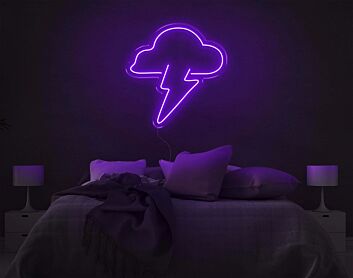 Wolke mit Blitz LED-Neonschild Schlafzimmer Wohnzimmer