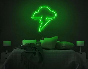 Wolke mit Blitz LED-Neonschild Schlafzimmer Wohnzimmer