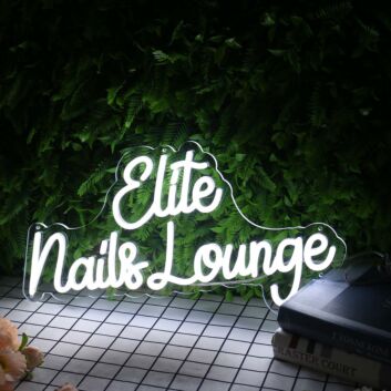 Elite Nails Lounge LED-Neonschild für Nagelstudio und Salon