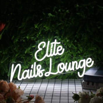 Elite Nails Lounge LED-Neonschild für Nagelstudio und Salon