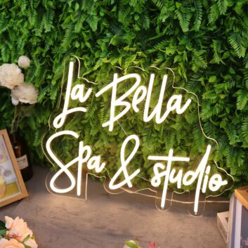 La Bella Spa &amp; studio LED-Neonschild für Spa Studio