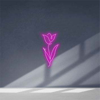 Tulpe LED-Neonschild für Wohnzimmer oder Schlafzimmer