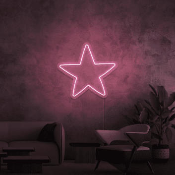 Stern LED-Neonschild Wohnzimmer Schlafzimmer