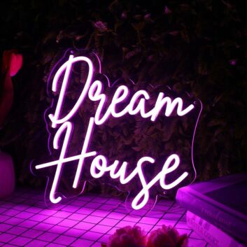 Dream House LED-Neonschild Wohnzimmer Schlafzimmer