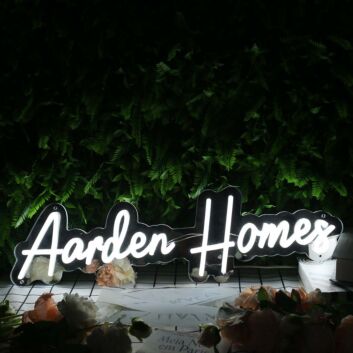 Aarden Homes LED-Neonschild für Immobilienbüro