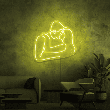 Küssendes Paar LED-Neonschild Wohnzimmer Schlafzimmer