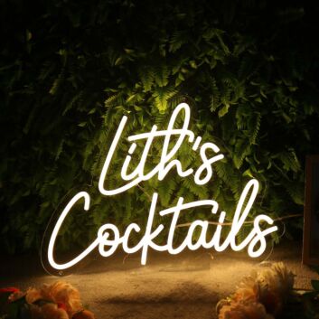 Lith&#039;s Cocktails LED-Neonschild für Bar und Party