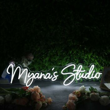 Myana's Studio LED-Neonschild für Studio Dekoration