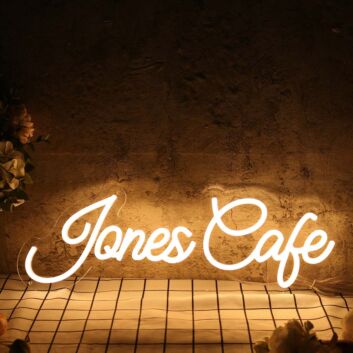 Jones Cafe LED-Neonschild für Café und Restaurant