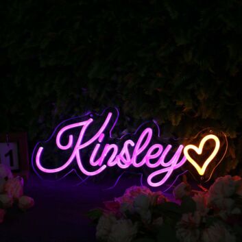 Kinsley Pink Neon Sign