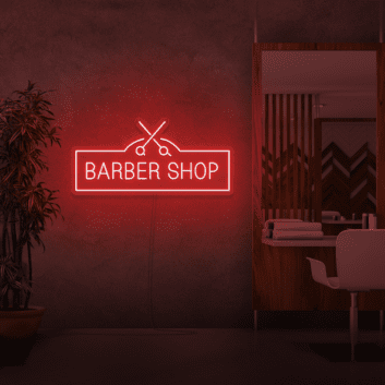 BARBER SHOP LED-Neonschild für Friseursalon
