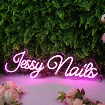 Jessy Nails Pink Neon Sign