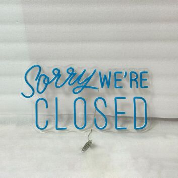 Sorry we&#039;re closed LED-Neonschild für Shop und Cafe