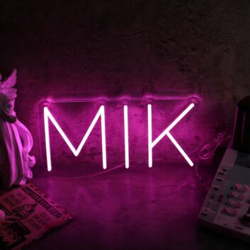 MIK Pink Neon Sign