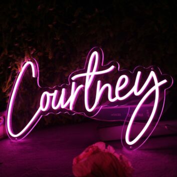 Courtney Pink Neon Sign