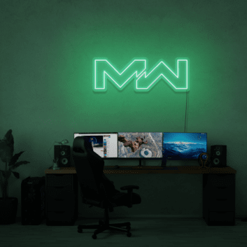 MW LED-Neonschild als moderne Wanddekoration