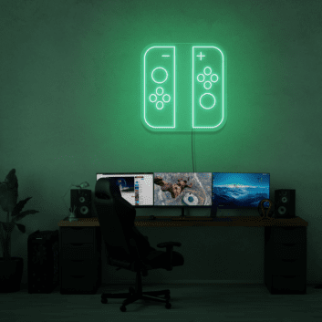 Spielcontroller Symbol LED-Neonschild für Gaming Zimmer und Wohnzimmer