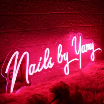 Nails By Yamy Red Neon Sign
