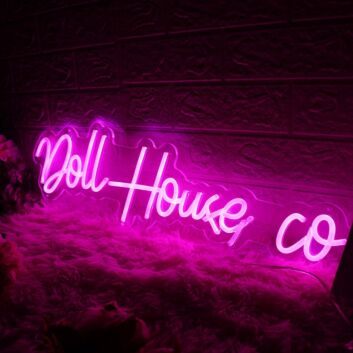 Doll House Co Pink Neon Sign