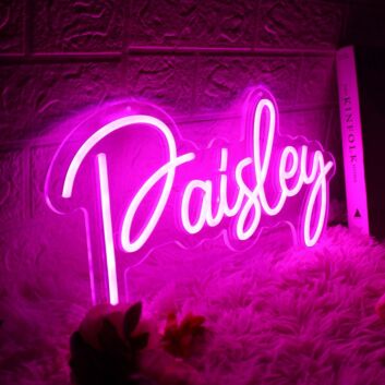 Paisley Pink Neon Sign
