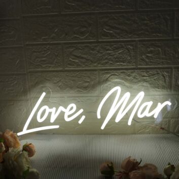 Love Mar LED-Neonschild für Hochzeit und Zuhause