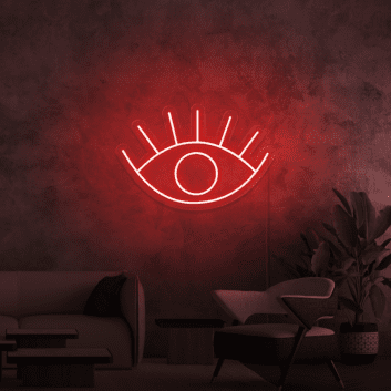 offenes Auge Symbol LED-Neonschild Wohnzimmer Lounge