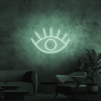 offenes Auge Symbol LED-Neonschild Wohnzimmer Lounge