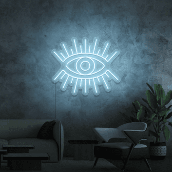 Auge mit Strahlen LED-Neonschild Wohnzimmer Lounge