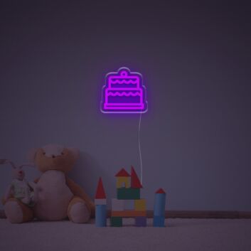 Geburtstagstorte LED-Neonschild für Kinderzimmer Party