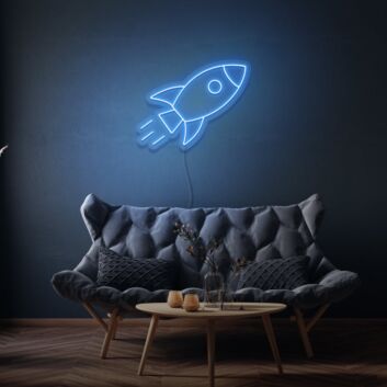 Rakete LED-Neonschild Wohnzimmer Kinderzimmer