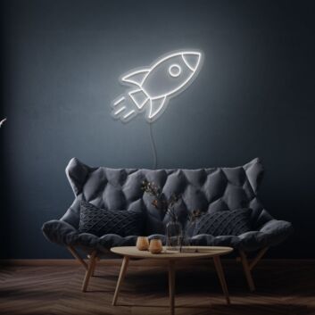 Rakete LED-Neonschild Wohnzimmer Kinderzimmer