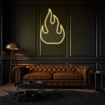 Flamme Symbol LED-Neonschild für Wohnzimmer oder Bar