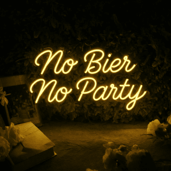 No Bier No Party LED-Neonschild für Bar Club