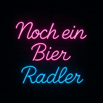 Noch ein Bier Radler LED-Neonschild für Bar und Kneipe