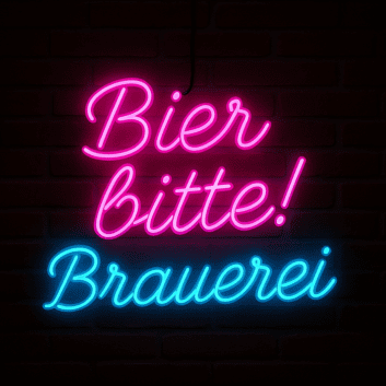 Bier bitte! Brauerei LED-Neonschild für Bar und Brauerei